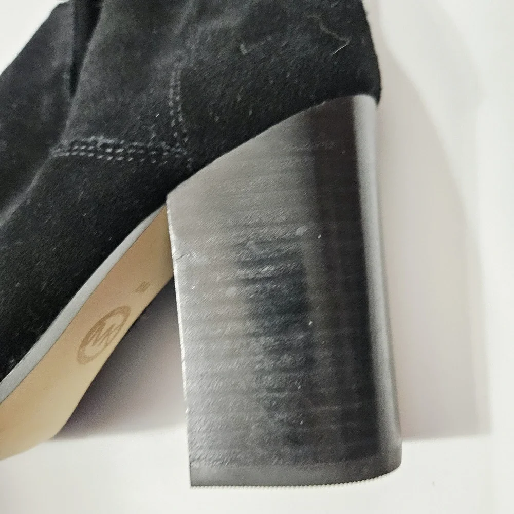 Michael Kors Suede High Boot Black Size 8M Women's